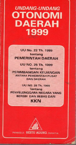 Undang-Undang Otonomi Daerah 1999