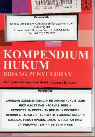 Kompendium Hukum Bidang Penyuluhan