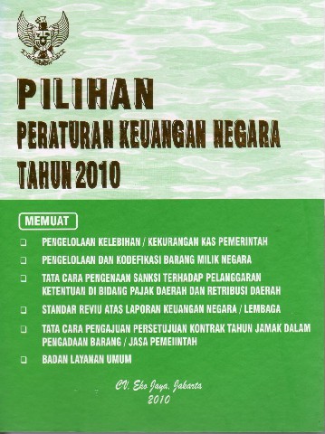 Pilihan Peraturan Keuangan Negara Tahun 2010