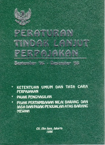 Peraturan Tindak Lanjut Perpajakan September' 95 - Desember' 95