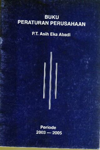 Buku Peraturan Perusahaan 
Buku Peraturan Perusahaan