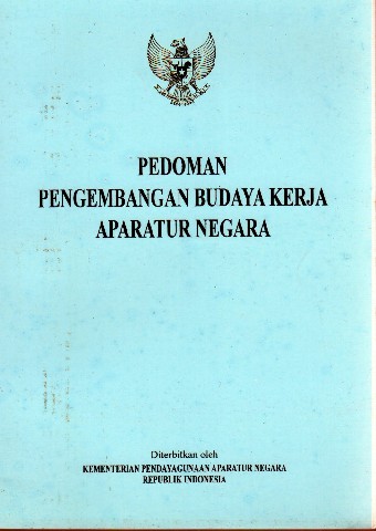 Pedoman Pengembangan Budaya Kerja Aparatur Negara