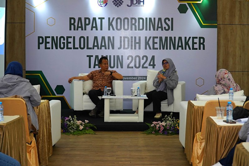 Rapat Koordinasi Pengelolaan JDIH Kemnaker Tahun 2024