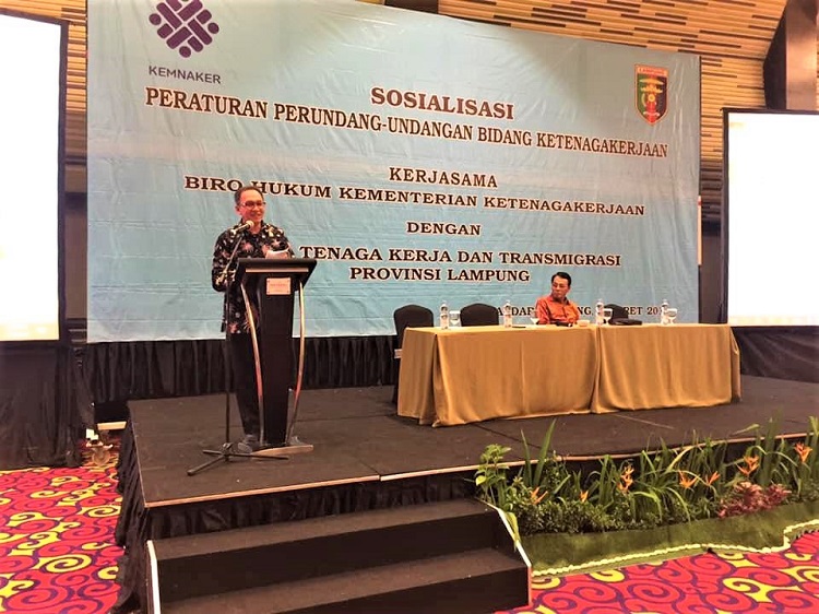 Sosialisasi PUU Bidang Ketenagakerjaan di Provinsi Lampung
