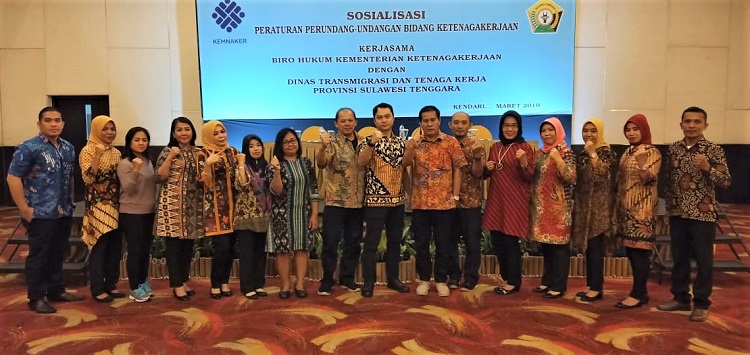 Sosialisasi PUU Bidang Ketenagakerjaan di Provinsi Sulawesi Tenggara