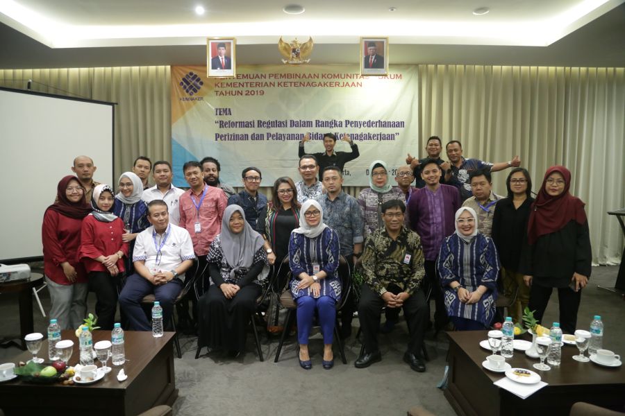 Pertemuan Pembinaan Komunitas Hukum Kementerian Ketenagakerjaan Tahun 2019