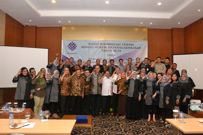 Rapat Koordinasi Teknis Bidang Hukum Ketenagakerjaan Tahun 2018