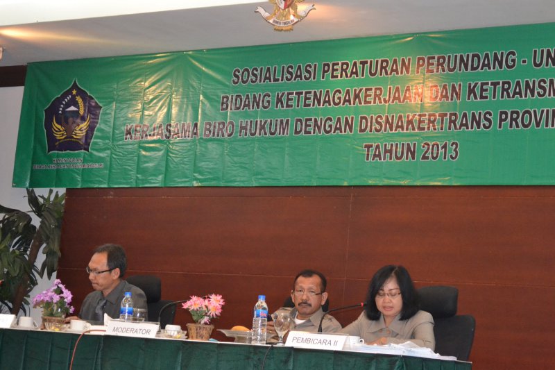 Sosialisasi PUU Bidang Nakertrans di Provinsi Sulawesi Tenggara