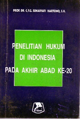Penelitian Hukum Di Indonesia Akhir Abad Ke-20