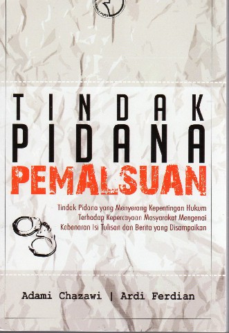 Tindak Pidana Pemalsuan