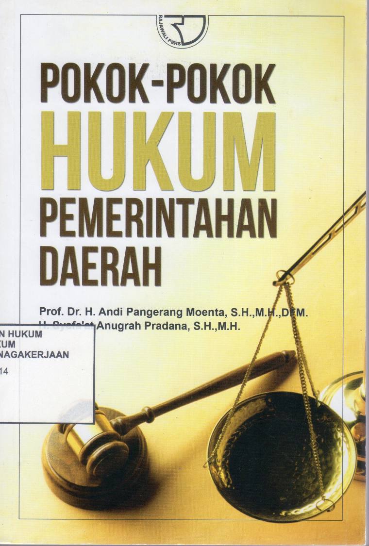 Pokok-Pokok Hukum Pemerintahan Daerah