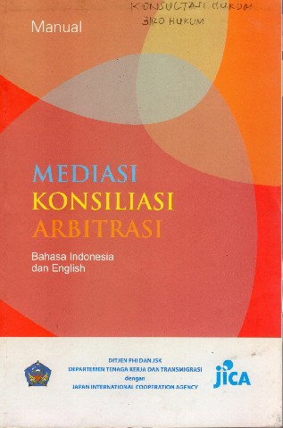 Mediasi, Konsiliasi, Arbitrasi